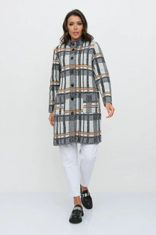 ЗЛАТА Кардиган В 1579/черн-горчич