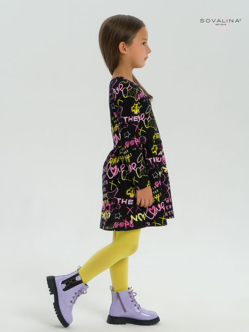 Платье Эля неоновые мишки - Sovalina фото 35