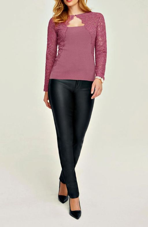 Пуловер, розовый - Ashley brooke фото 3