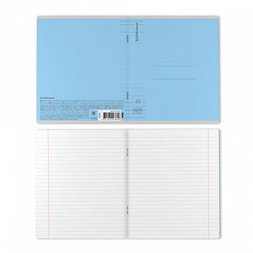 Цена за 5 шт. Тетрадь общая ученическая с пластиковой обложкой на скобе ErichKrause Классика CoverPrо fizzy, А5+, 48 листов, клетка_MIX-PACK фото 19