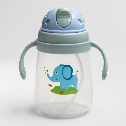 Поильник с силиконовой трубочкой и ручками, 400 мл., цвет МИКС - Simaland фото 3