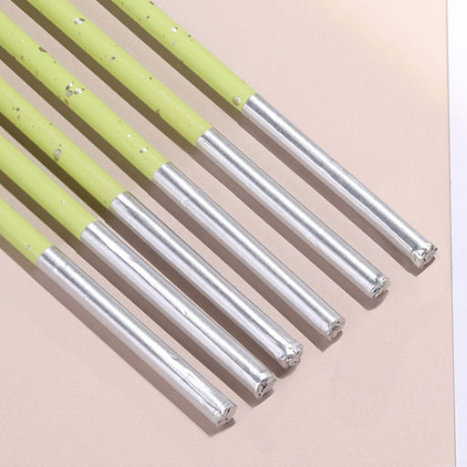 Свечи для торта, 6 штук «Исполнение желаний», 15 см, салатовый