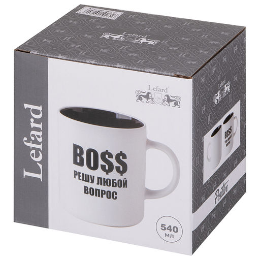 КРУЖКА LEFARD 540МЛ BOSS РЕШУ ЛЮБОЙ ВОПРОС 9.5*7.6*11.1CM, РАЗНОЦВЕТНЫЙ фото 5