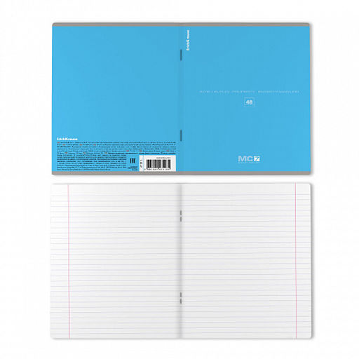 Цена за 100 шт. Тетрадь общая ученическая ErichKrause MC-7, 48 листов, линейка  фото 19