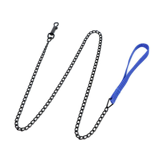 Поводок металлический, 120 см х 2 мм, черный - Пижон фото 2