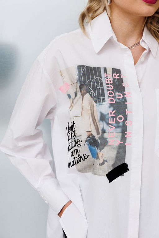 Рубашка KOKOdea 211440.4 белый  фото 7