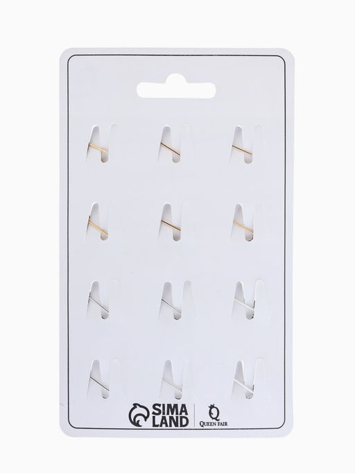 Цена за 12 шт. Брошь маленькая «Листик», МИКС