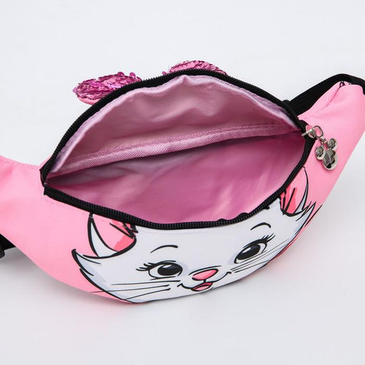 Сумка поясная детская для девочки Кошечка с бантиком, 25?6?13 см, Коты Аристократы - Disney фото 4