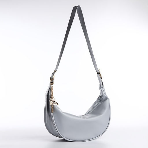 Сумка женская из искусственной кожи NAZAMOK, 28х15 см, серый цвет  фото 5