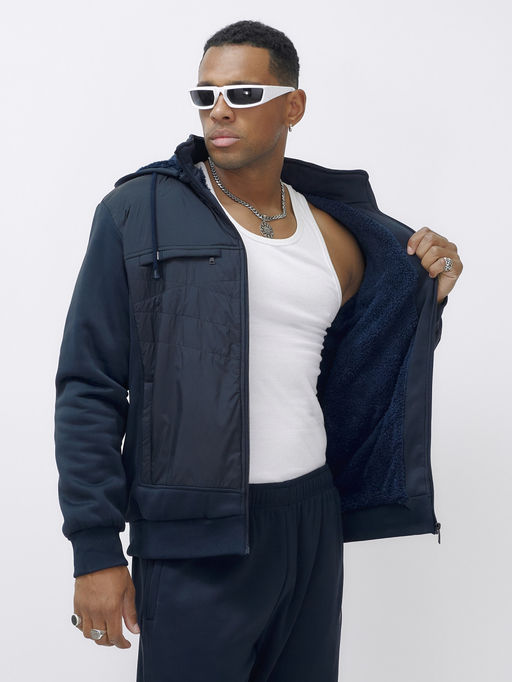 зимний с начесом ! Спортивный костюм темно-синего цвета - Mtforce фото 17