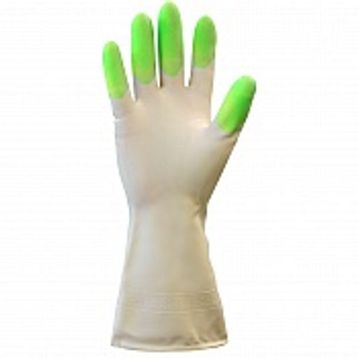 Перчатки хозяйственные виниловые, L,