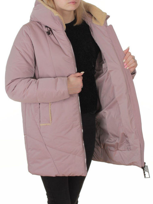 M-9085 PINK POWDER Куртка зимняя женская (верблюжья шерсть, 120 гр. холлофайбер)