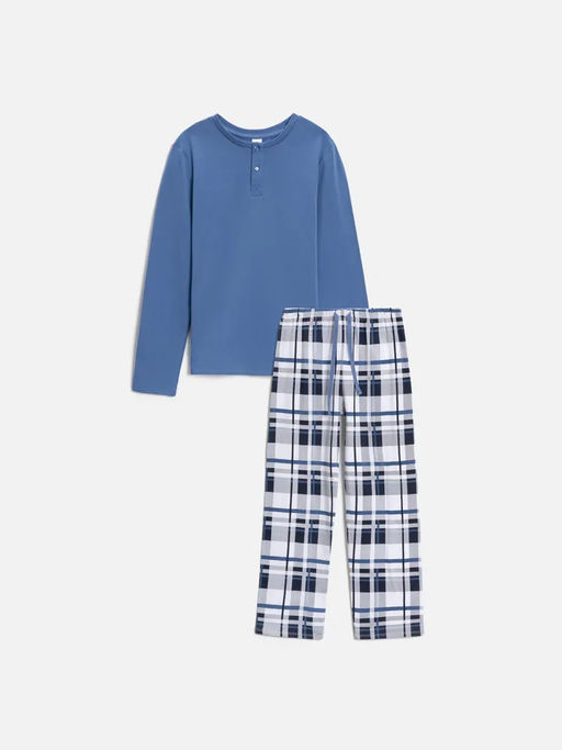 ACOOLA / Набор детский для мальчиков ((1)джемпер и (2)брюки) Pryanik синий  фото 2