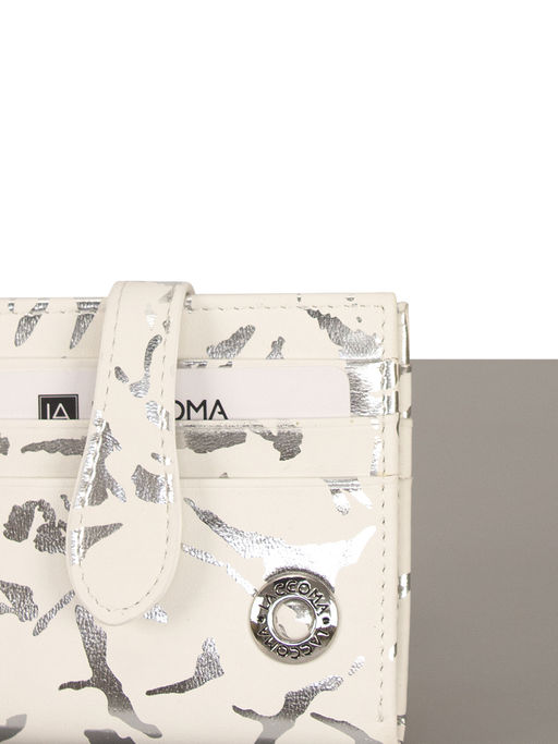 LACCOMA кошелек LA-2777-белый-серебристый натуральная кожа  фото 3