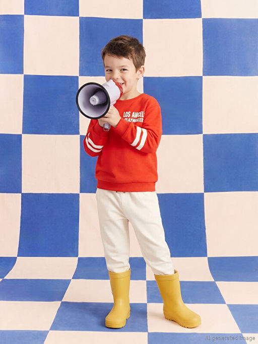 Los Angeles Bask?l? Erkek ?ocuk Sweatshirt