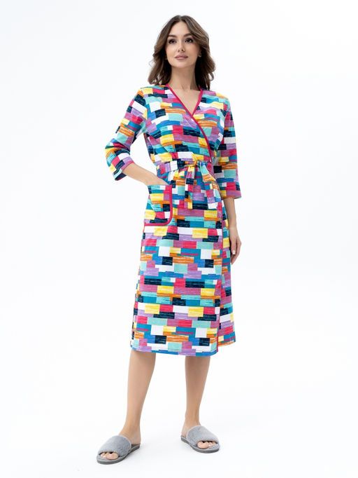 Халат хлопок 100%,мульти - Binita фото 4