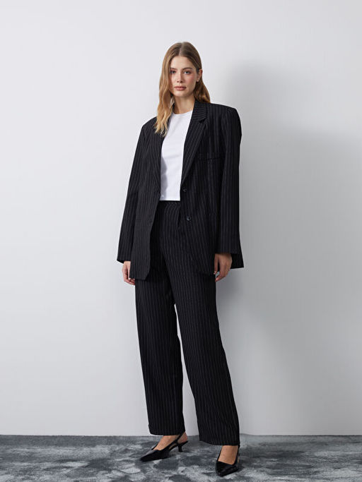 ?izgili Kad?n Blazer Ceket