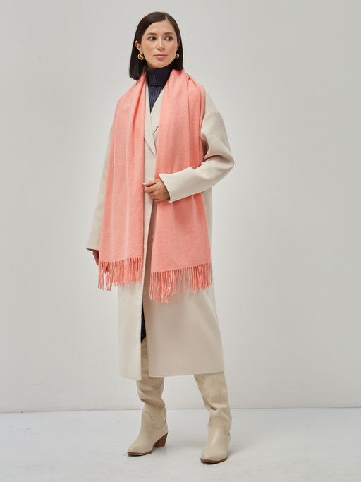 В составе шерсть и кашемир! теплый двусторонний палантин - Tantino фото 2