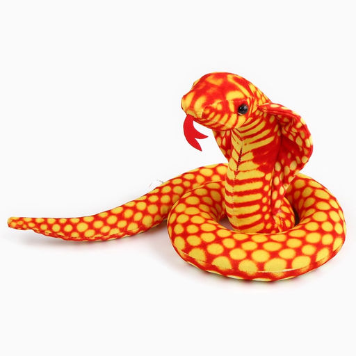 Мягкая игрушка Змея. Кобра, 80 см, цвет оранжевый - Simaland фото 7