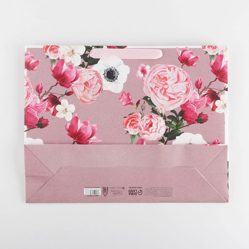 Пакет ламинированный горизонтальный Flower, L 40 31 11,5 см - Дарите счастье фото 5