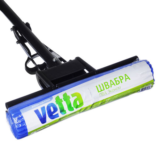 Швабра VETTA ПВА Эконом стал.ручка, один ряд роликов РО06 арт. 444-008