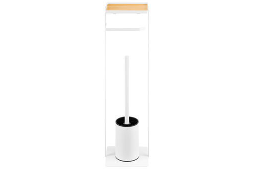 Подставка для туалетной бумаги и ершика 16*15*59 см Белая - Elan gallery фото 7
