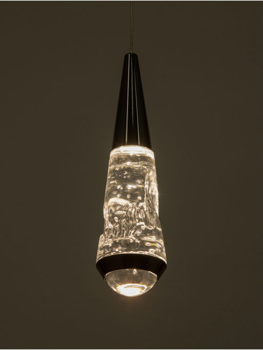 Светильник BayerLux «Сандрес», LED, 5 Вт, 4000К, чёрный хром, 7×7×26-176 см