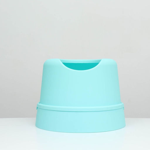 Туалет для кошек закрытый 47 x 47 x 35 см, бирюзовый - Пижон фото 2