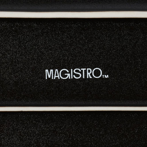 Блюдо Magistro Pietra lunare для подачи, 25×12 см, фарфор, цвет чёрный