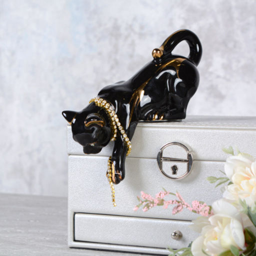 Статуэтка Кошка черная 17 см / B3020-4A /уп 60/ - Галеонтрейд фото 3