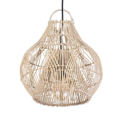 Светильник потолочный из ротанга «Робби», 1×120 Вт, Е27, 30×30×30 см