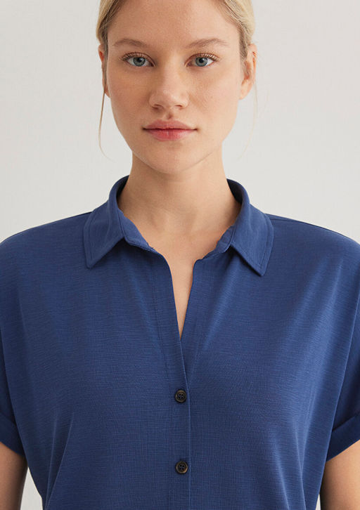 Lux Touch TENCEL TM Mavi Modal Gomlek  фото 6