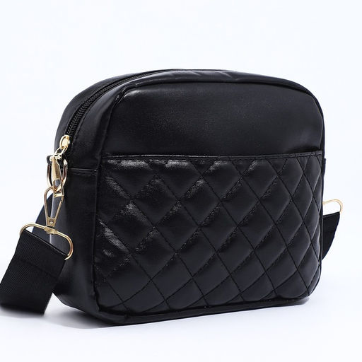 Сумка кросс-боди на молнии, цвет чёрный - Simaland фото 4