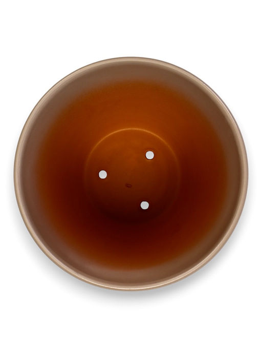 Набор горшков цветочный поддоном 4 шт 0,6 / 1,4 / 2,5 / 5 л керамика капучино Туман