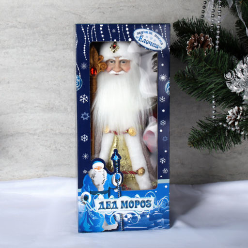 Фигурка Дед Мороз 50 см+подарок / 21A12-16 /уп 18/музыкальный - ГалеонТрейд фото 5