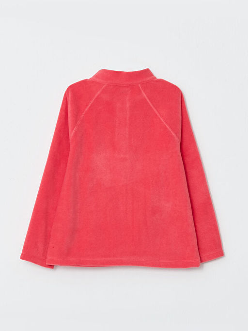 Dik Yaka Nak??l? Uzun Kollu Polar K?z ?ocuk Sweatshirt - Waikiki фото 2