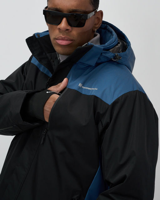 Горнолыжная куртка мужская зимняя черного цвета 7611Ch - Mtforce фото 4