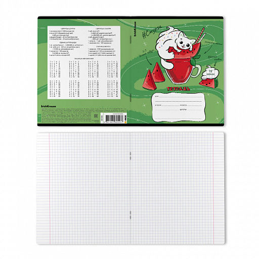 Цена за 10 шт. Тетрадь школьная ученическая ErichKrause Смурзи, 18 листов, клетка (в плёнке по 10 шт.)_MIX-PACK  фото 8