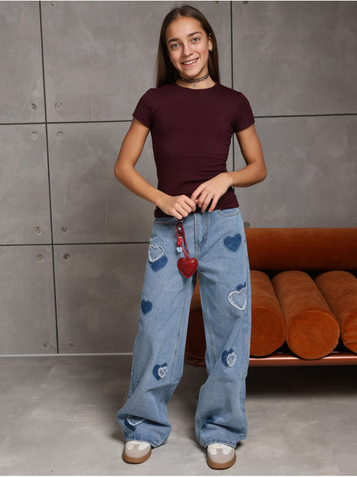 Футболка Скимс Бордо Девочка - София фото 6