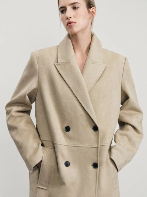 Пальто из искусственной замши / Zarina фото 3