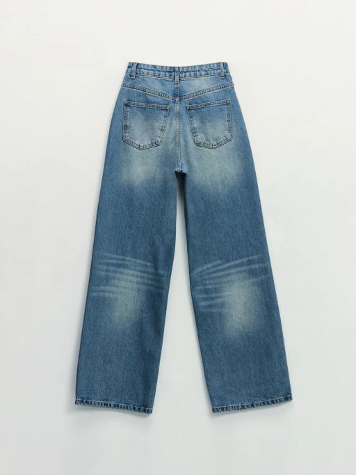 Джинсы wide leg с высокой посадкой / Zarina фото 9