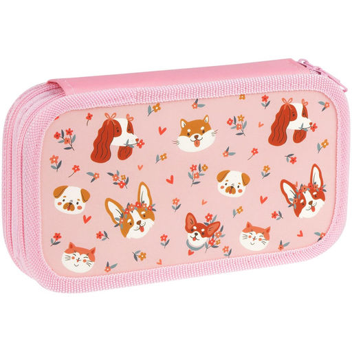 Пенал 2 отд. 190*110мм, ArtSpace "Dogs" (ПК2_59975) ламинация, soft-touch