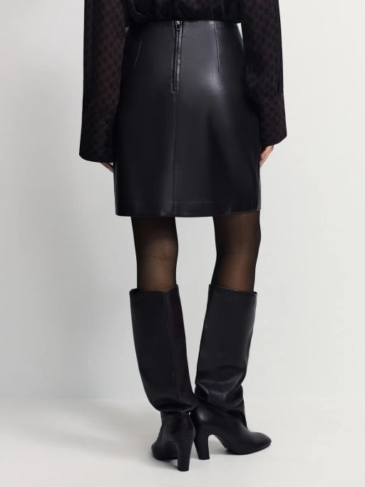 Юбка мини из искусственной кожи / Zarina