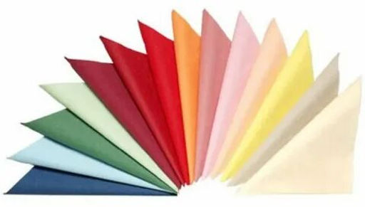 Салфетки БЕЛЫЙ КОТ 24х24см уп.50шт Цветные