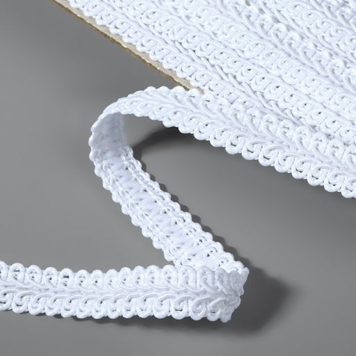 Тесьма декоративная «Шанель», 12 мм, 10±1 м, белая