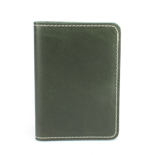 Обложка для паспорта Croco-П-1109 натуральная кожа зеленый тем пулл-ап (205) 265422