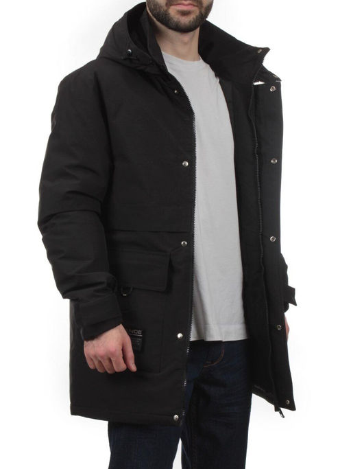 8895 BLACK Куртка мужская зимняя облегченная (130 гр. холлофайбер) - Fashion фото 7