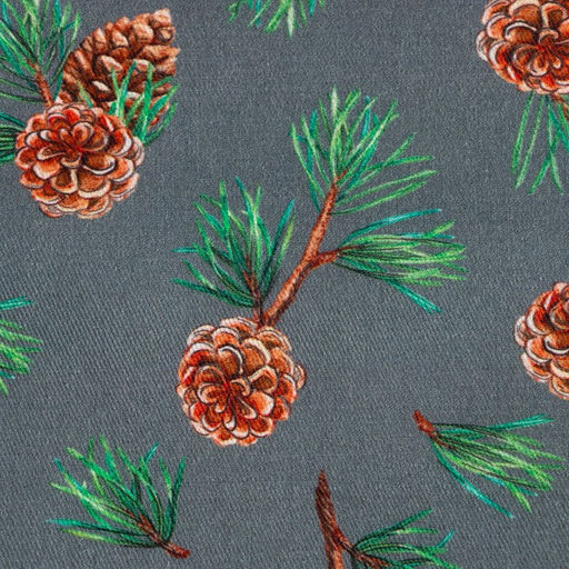 Набор новогодних салфеток Этель Лес, 46х46 см - 4 шт, хлопок, саржа  фото 4