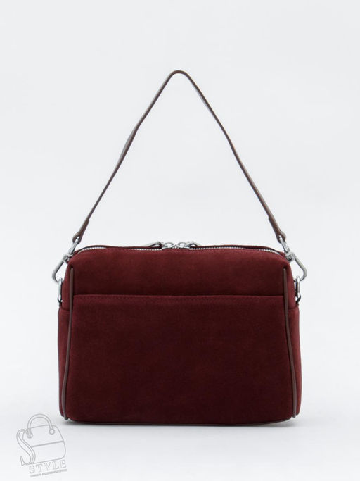 Сумка женская кожаная 6169Q wine red Polina&Eiterou
