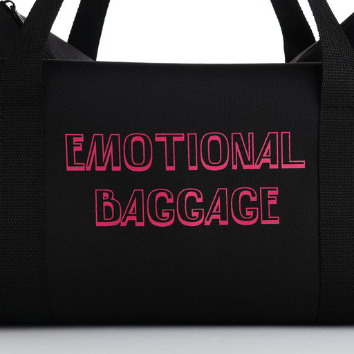 Сумка спортивная TEXTURA на молнии с подкладкой, длинный ремень, маленький размер, чёрная